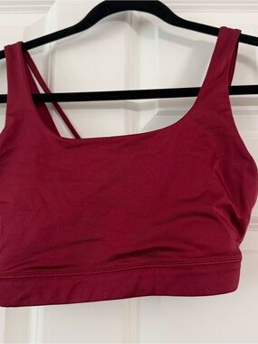 Athleta Shine Red Sports Bra